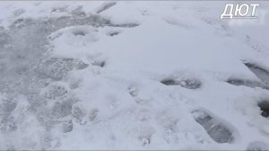 7 января рыбалка на реке.