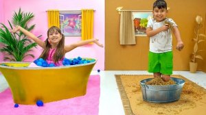 Весёлое картонное приключение для детей.