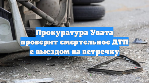 Прокуратура Увата проверит смертельное ДТП с выездом на встречку
