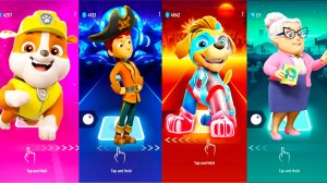 Мультики для Детей Щенячий Патруль Tiles Hop - КРЕПЫШ И ДРУГИЕ