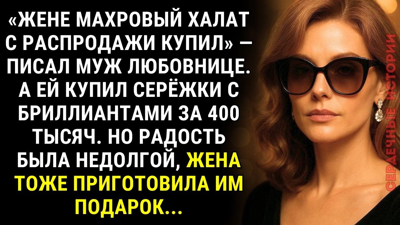 Жене дешёвый халат, а любовнице — БРИЛЛИАНТЫ решил муж. Но у жены уже созрел гениальный план... смотреть онлайн