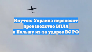 Кнутов: Украина переносит производство БПЛА в Польшу из-за ударов ВС РФ