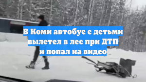 В Коми при ДТП с автобусом один человек получил несовместимые с жизнью травмы