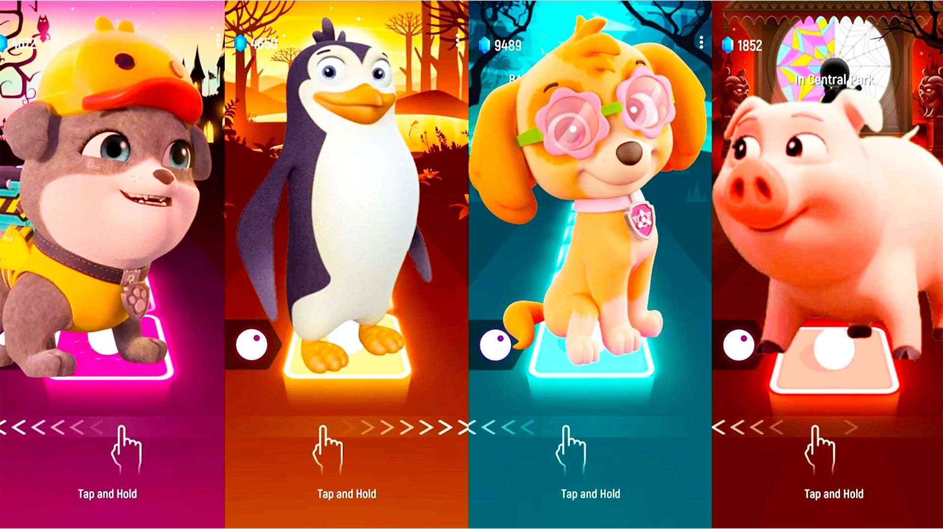 Мультики для Детей Щенячий Патруль Tiles Hop - СКАЙ И ДРУГИЕ смотреть онлайн