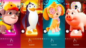Мультики для Детей Щенячий Патруль Tiles Hop - СКАЙ И ДРУГИЕ
