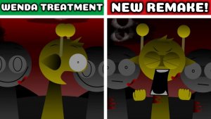 INCREDIBOX SPRUNKI🎵 WENDA TREATMENT🌺: NORMAL VS NEW REMAKE✨ КТО СДЕЛАЛ ЛУЧШЕ?🤔🏆