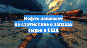 Нефть дешевеет на статистике о запасах сырья в США