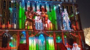 Лазерное шоу на стенах собора КёнигсбергерДом на Рождество 2026