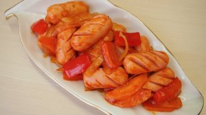 Сосиски с овощами или Сосиджи яче поккым (소시지야채볶음) - корейская кухня