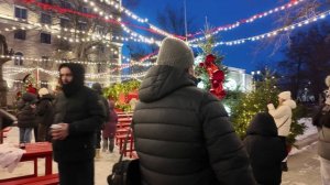 Зимние украшения Москвы прогулка по Тверскому бульвару ❄️✨