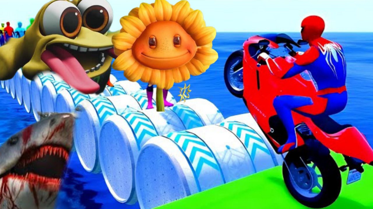 НОВЫЕ ГОНКИ НА МОТОЦИКЛАХ ПО РАМПАМ В ГТА 5 смотреть онлайн