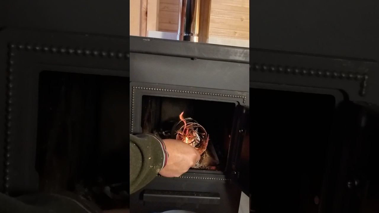 Огневой рожок из березы - САМЫЙ БЫСТРЫЙ СПОСОБ разжечь ОГОНЬ! смотреть онлайн