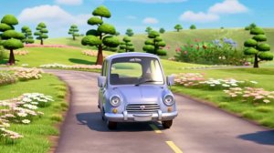 Машинки мчатся по волшебной дороге мультик