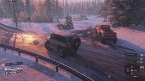 SnowRunner На летней резине в гололед