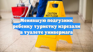 Менявшую подгузник ребенку туристку изрезали в туалете универмага