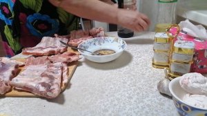 Ребрышки барбекю.