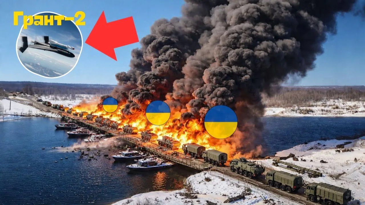 Россия дождалась самодельного украинского понтона, а затем взорвала его в новогоднюю ночь. смотреть онлайн