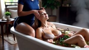 "Расслабляющий массаж в ванной с лесными ягодами | Восстановление сил и уход за кожей"