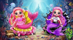 Милая и Брутальная сёстры - русалки растут! Идеи для кукол ЛОЛ ОМГ!