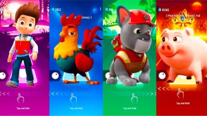 Мультики для Детей Щенячий Патруль Tiles Hop - РАЙДЕР И ДРУГИЕ