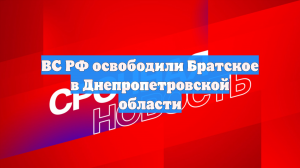 Армия России освободила Братское в Днепропетровской области