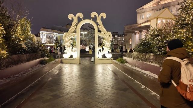 Москва ночью Новый год 2026 огни улиц и зимняя магия города ❄️🌃