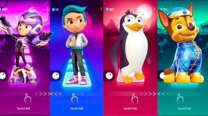 Мультики для Детей Щенячий Патруль Tiles Hop