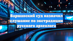 Варшавский суд назначил слушание по экстрадиции русского археолога