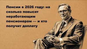 Пенсии в 2026 году индексация неработающим пенсионерам