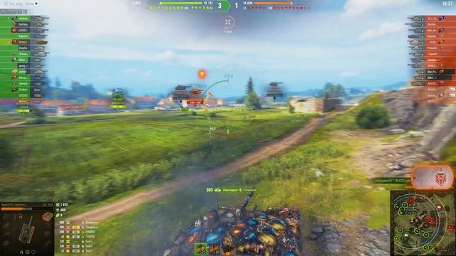 Бой об 757а на карте Застава. Мир танков смотреть онлайн