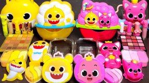 ASMR Акулята Смешивают Слаймы из косметики. Видео АСМР