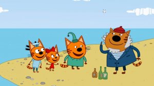 Три Кота Мультфильм Морские приключения котят