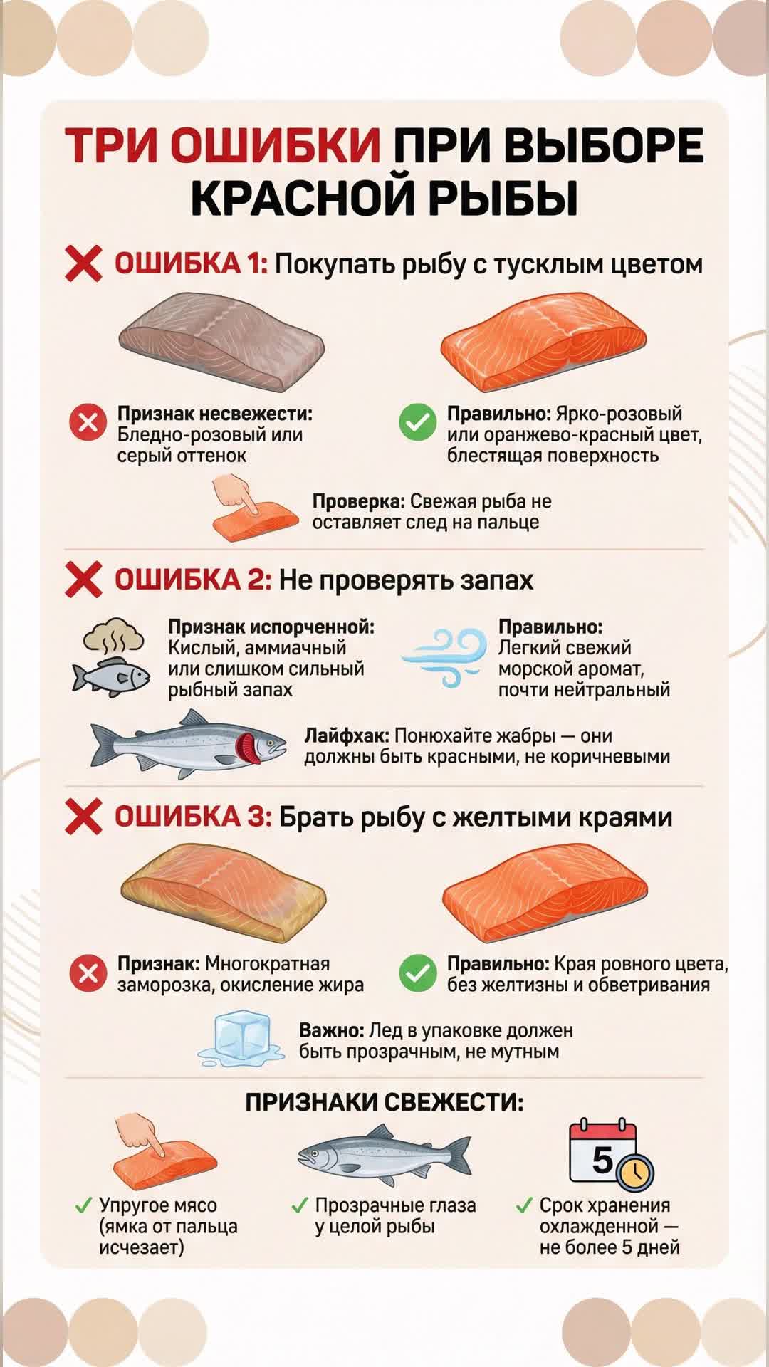 Три ошибки при выборе красной рыбы