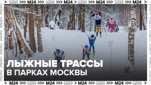 Лыжные трассы открыты в парках Москвы - Москва 24