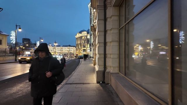 Вот такая Москва ночью в декабре 2025 русская зимняя прогулка ❄️🌃 смотреть онлайн