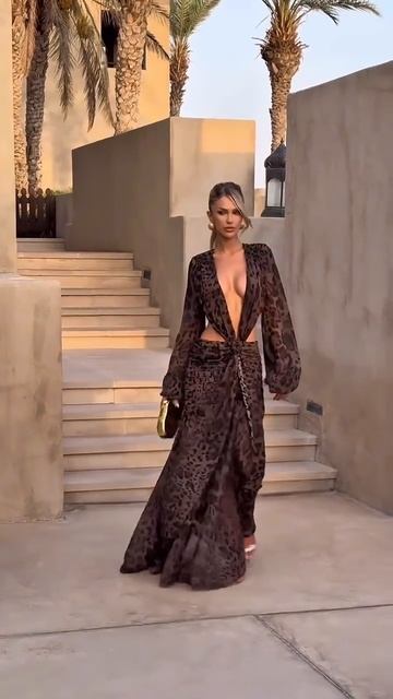 The Perfect🥀 Our ANDRINA Maxi Dress In Leopard Print🤎 #fashion #model #beauty #style #outfit # смотреть онлайн