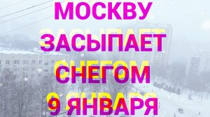 Погода в Москве сегодня 9 января 🌨️🌨️🌨️