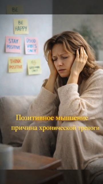 Позитивное мышление — причина хронической тревоги