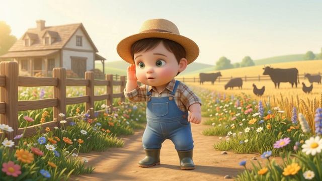 Животные для детей: кто как говорит — мультик про ферму (звуки животных, первые слова, 1–4 года) смотреть онлайн