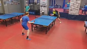 отбор Иванов А. (612) - Кудров Д. (363) 06.01 турнир по настольному теннису на Левашовском