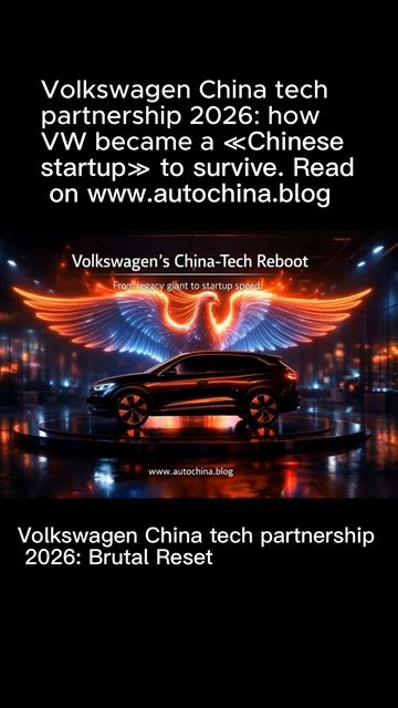 Volkswagen China tech partnership 2026