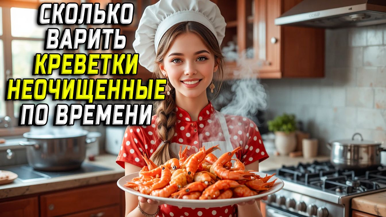 Сколько по времени варить креветки неочищенные