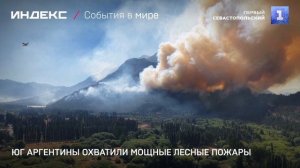 Юг Аргентины охватили мощные лесные пожары