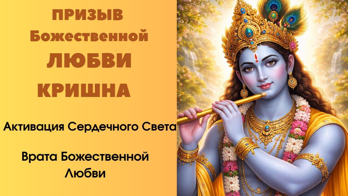 Призыв Божественной Любви. Кришна. Активация Сердечного Света. Врата Божественной Любви. смотреть онлайн