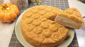 Самый вкусный ТОРТ МЕДОВИК с нежным кремом. Медовый домашний торт как в детстве