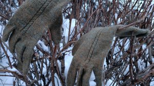 Обзор перчатки из пуха норки и шотландский твид Троицкая фабрика