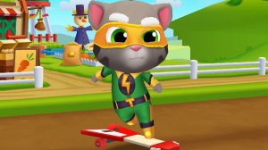 Мультики для самых маленьких Бегалки - Супер Том на скейте "Звёздная гитара" Talking Tom Gold Run