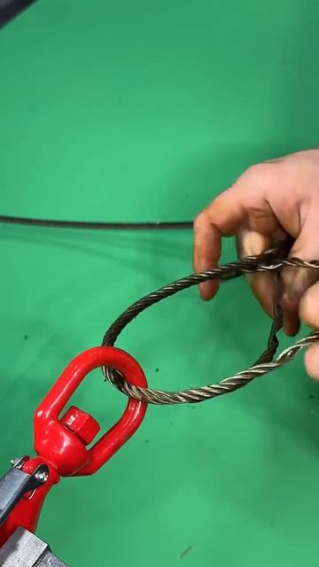 Как легко закрепить трос😉