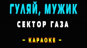 Караоке Сектор Газа - Гуляй, мужик