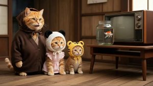 Котики - в деревне у бабушки